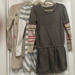 Bundle: (3) Girls Long Sleeves Dress - Size 6-8